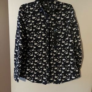 NWT- Banana Republic Blouse with goose design